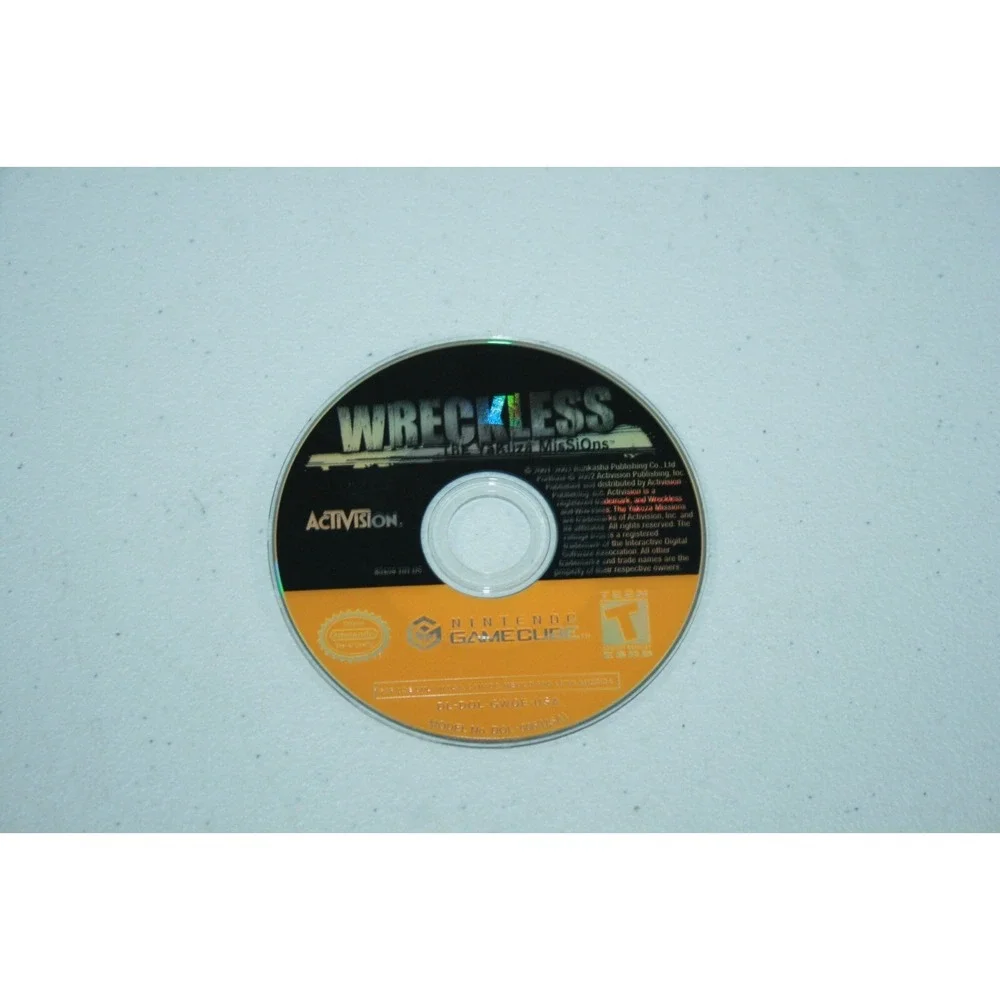 Wreckless: The Yakuzo Missions‎ Nintendo GameCube 2002 No Manual TESTED WORKING